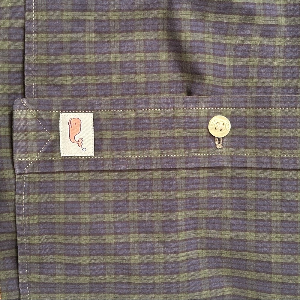 Vineyard Vines button down plaid shirt. - Picture 7 of 8